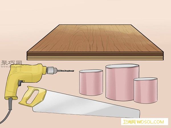 用木板做娃娃屋教程教你怎么DIY娃_拼合-组合-刨花板-墙纸- ()