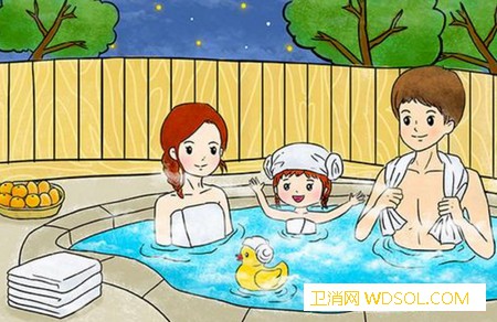 冬天带宝宝泡温泉好不好_池子-水温-出汗-温泉-