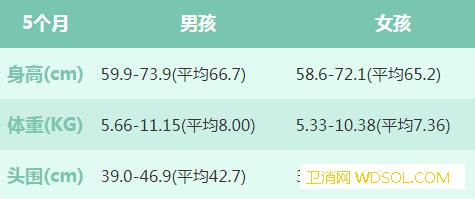 2020年五个月宝宝发育指标_生长发育-五个月-味道-时期-