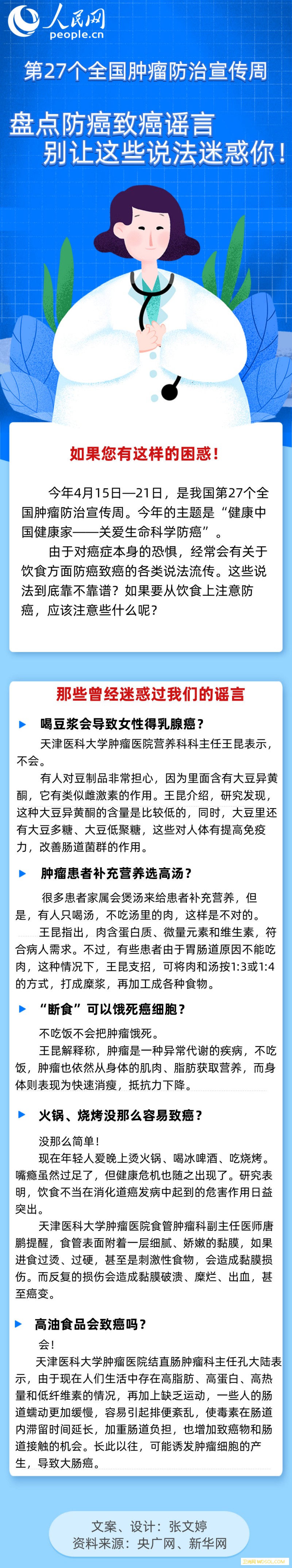 盘点防癌致癌谣言别让这些说法迷惑你！_宣传周-防癌-致癌-别让